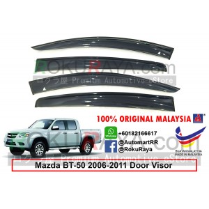 Mazda BT50 BT-50 J97M (1st Gen) 2006-2011 AG Door Visor Air Press Wind Deflector (Big 12cm Width)